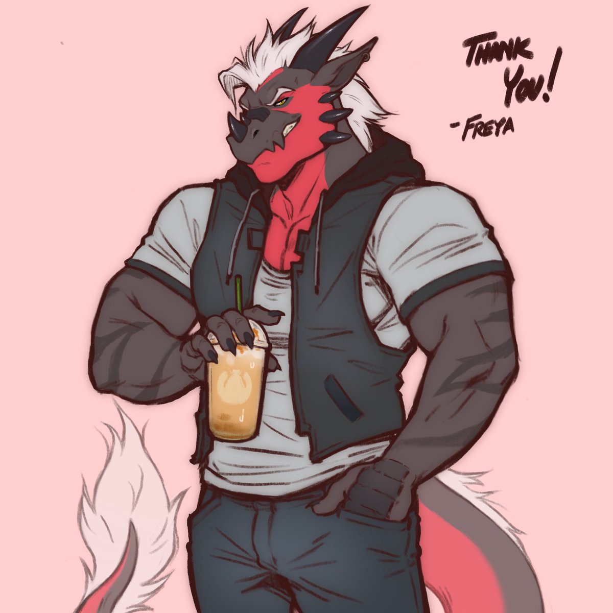 New “Thank You!” Sketch for @/SorenStash!!! Thank you for the support! ❤️