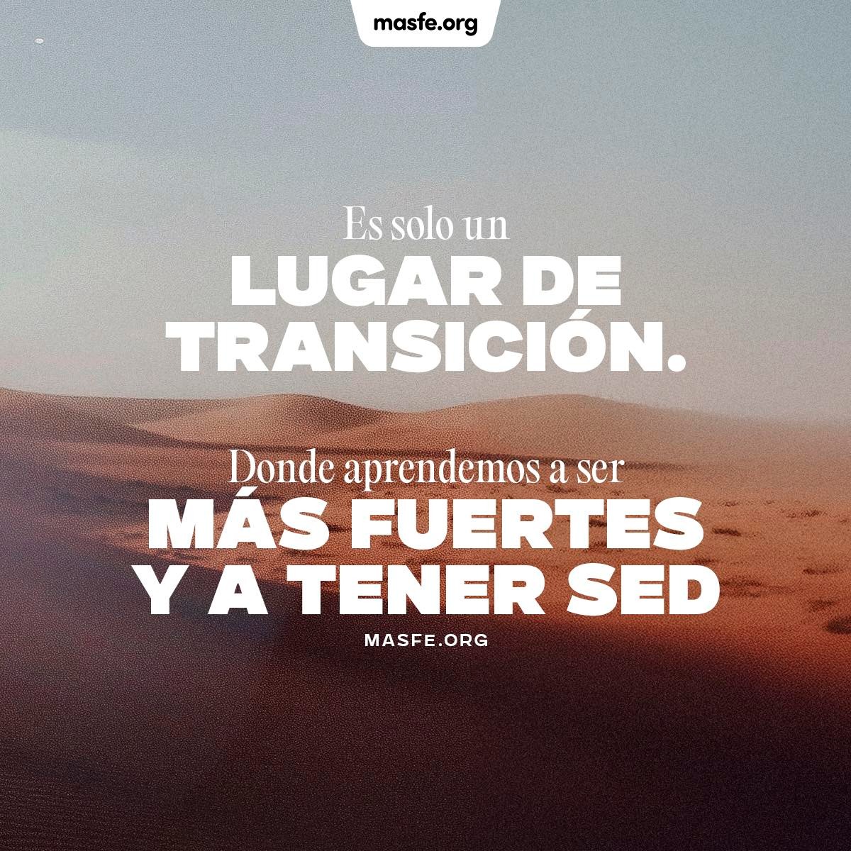 Masfe_org's tweet image. El desierto no es un destino final, es solo un tramo en el viaje. Es en ese lugar de soledad y prueba donde podemos despertar una sed profunda por alcanzar sueños y logros que aún no hemos imaginado.

#persevera #masfe #confiaendios #desafios
