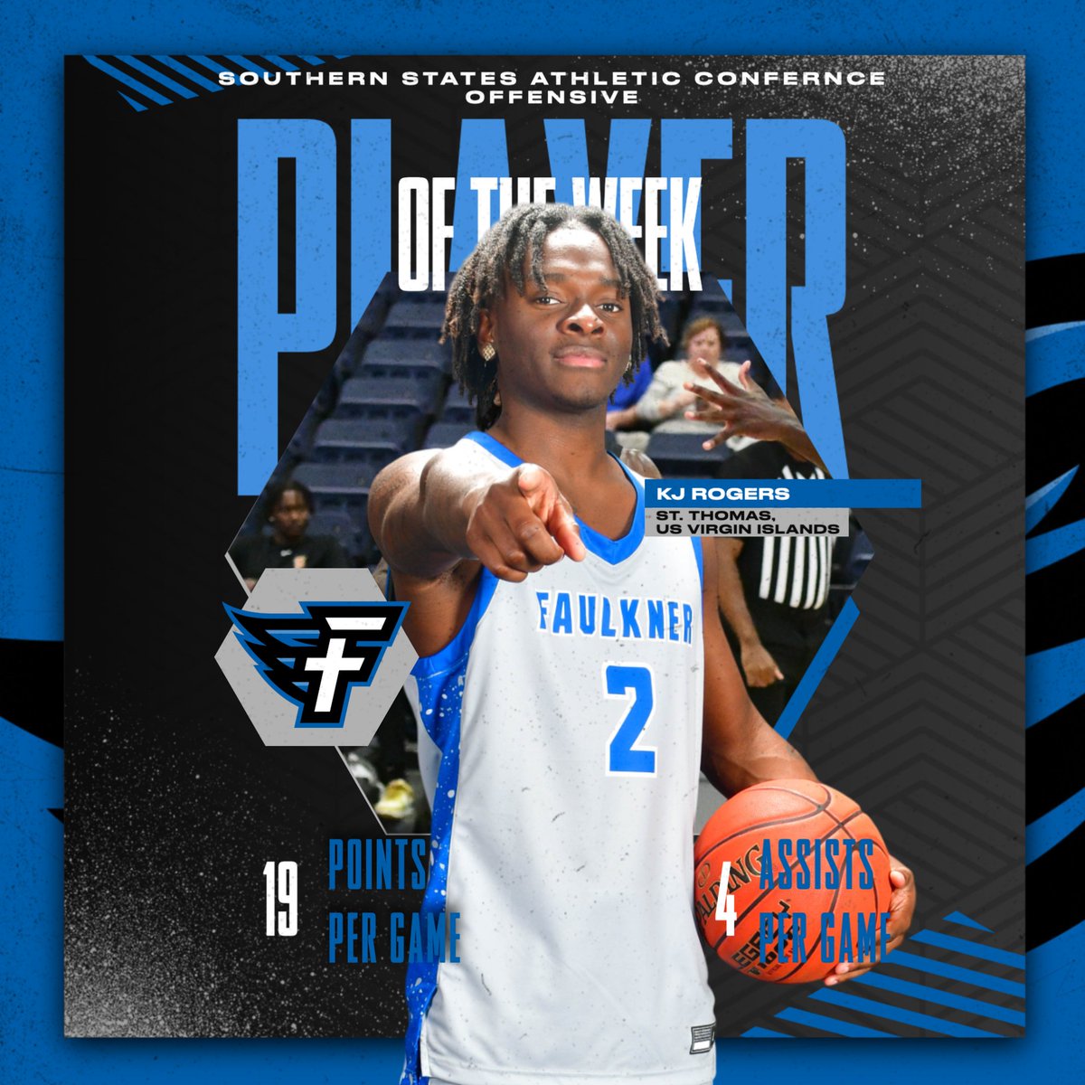 Battle tested. 

KJ wins his second Player of the Week award and his first Offensive after his impact in the Battle at the Beach!