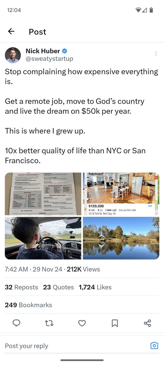 accelerate_btc's tweet photo. @brucefenton Nick also wants everyone to stop complaining that he is stealing their life savings to pump his real estate bags thru debasement of their currency. What a dick! https://t.co/MipRexd11j
