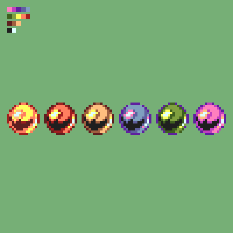 Orbs...

#gamedev #indiegame #pixelart
