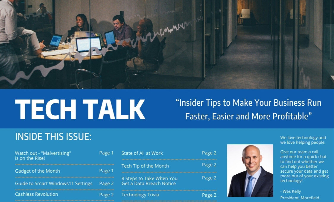 MorefieldComm's tweet photo. 🎄The bells are jingling as we jump into a new newsletter, let's talk event logging best practices, malvertising in Google results, embracing the cashless revolution, what to do if you receive a data breach notice, Windows 11 settings tips &amp; AI work trends
https://t.co/1quRLVt8Br https://t.co/MSTASgnrkR