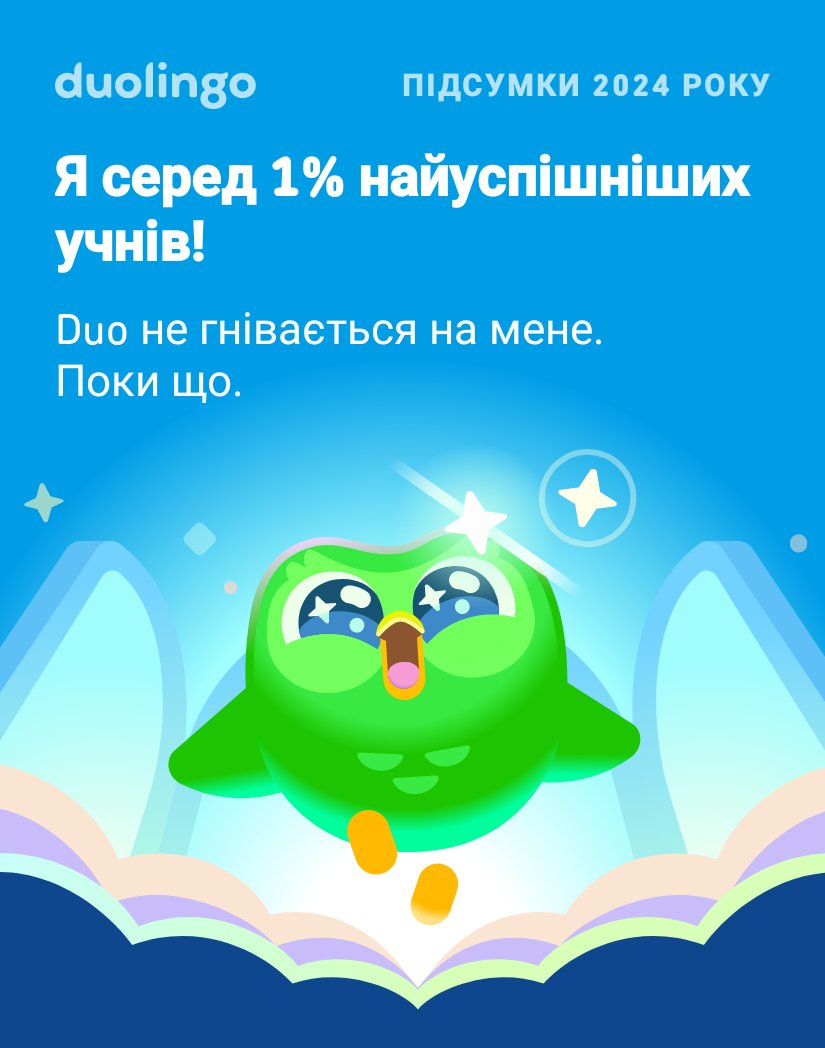 Amkid777's tweet photo. Чи вдалося вам не розгнівати Duo цього року? #Duolingo365 https://t.co/PD63vkIoGI