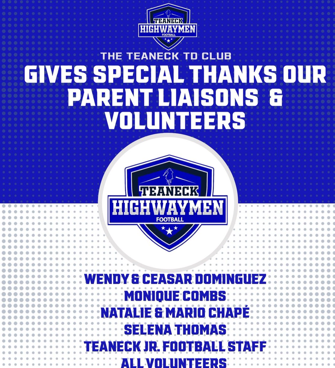 A huge thank you to our parent liaisons, academic advisors, yearbook creators, and incredible volunteers for making this season unforgettable. Your hard work and dedication made a difference every step of the way. We couldn’t have done it without you! 💙🏈 #TeaneckPride