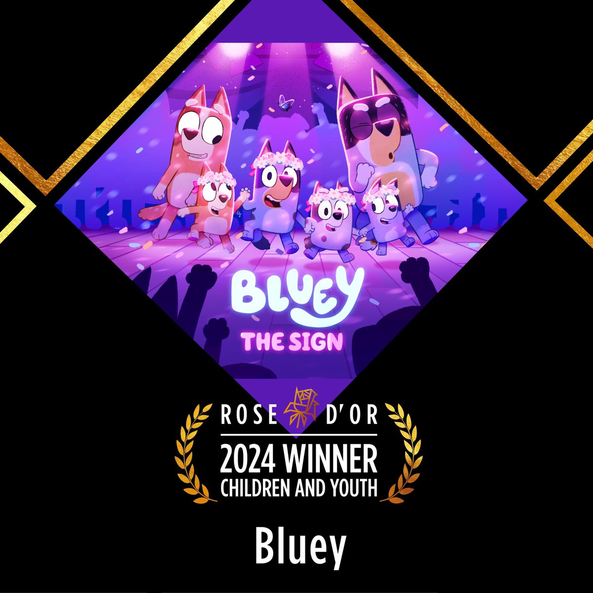 Congratulations to Bluey, Winner of the Rose d’Or Award for Children and Youth
#RosedOrAwards #Rosedor #awards #bluey