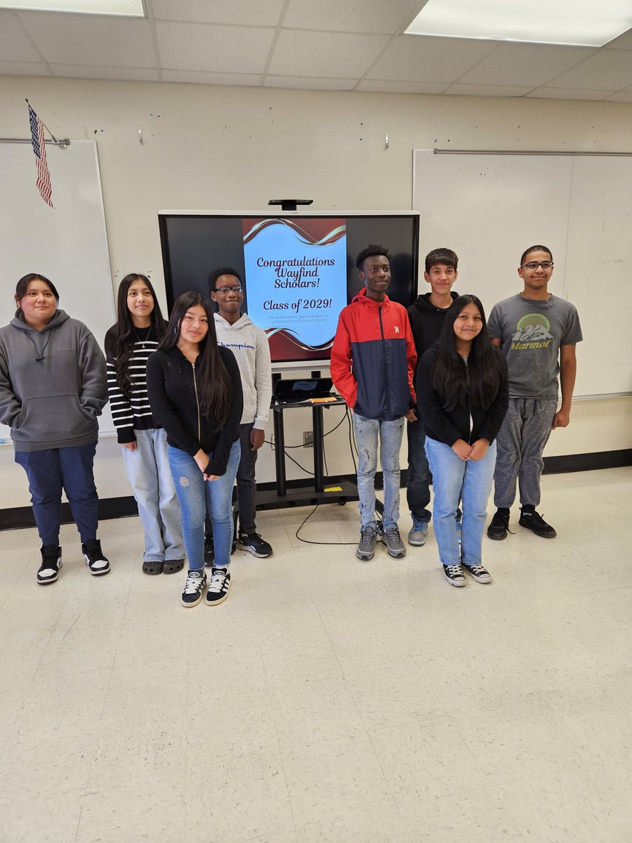 Congrats and welcome, Wayfind Class of 2029 at @hsamonroemiddle .  @ucpsnc @wingateuniv