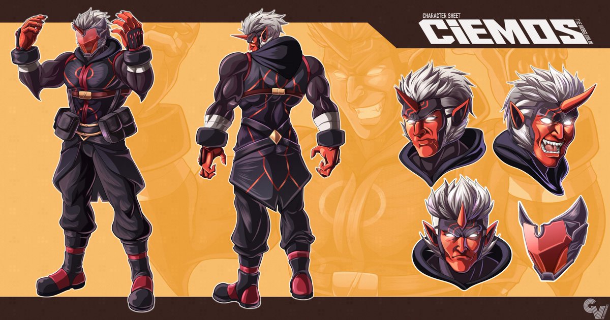 I went to my <a href="/Cream_void/">CreamVoid</a> to redesign a character I liked apart of the Axion Dreads organization. This is Ciemos a 12ft blind fighter that uses sound as his weapon.