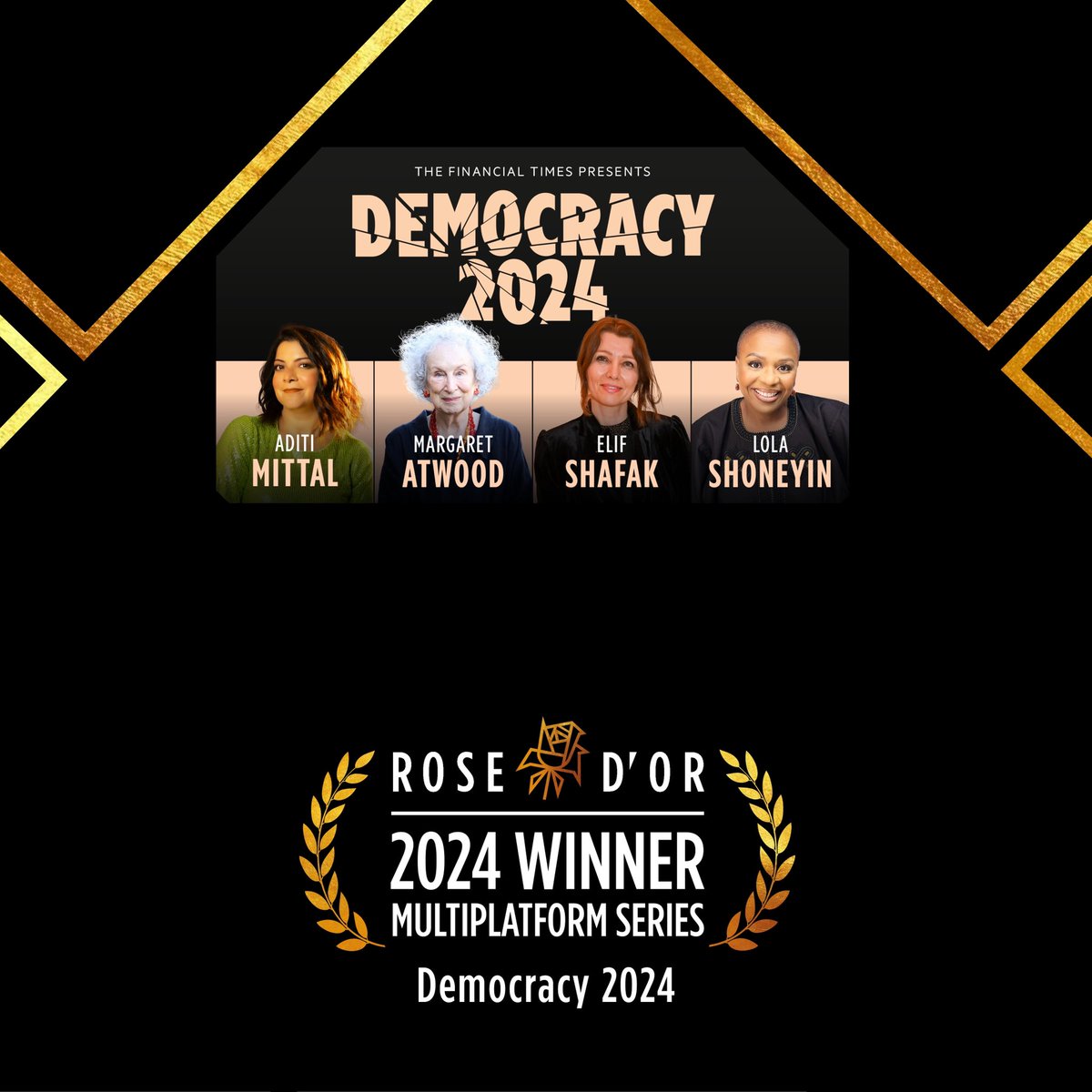 Congratulations to Democracy 2024, Winner of the Rose d’Or Award for Multiplatform Series
#RosedOrAwards #Rosedor #awards #democracy2024