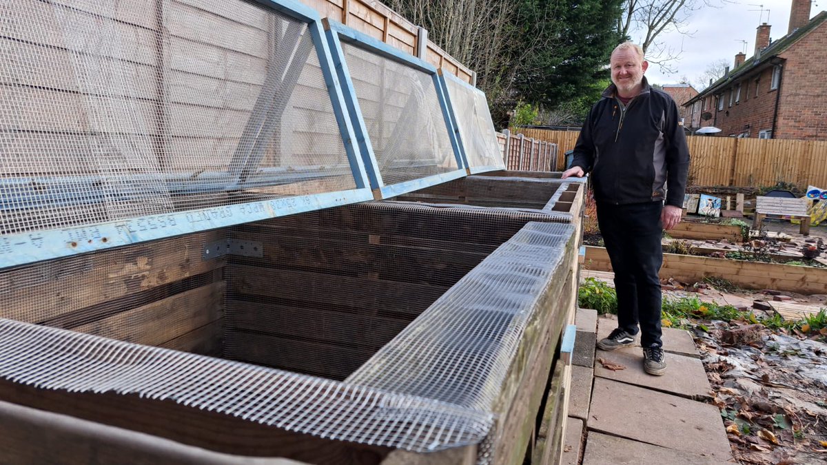 Ready for next Sunday's workshop (you are all welcome), the rat proofed compost bays are finished!! Massive thank you to Andy, Adrian and Julie from the garden volunteer team who built them and to Louise at #TheCompostConnectionCIC for the expert guidance.