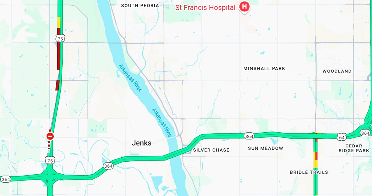 Southbound U.S. 75 near 91st Street is expected to be closed to traffic for several hours into Monday evening.  tulsaworld.com/news/local/sou…
