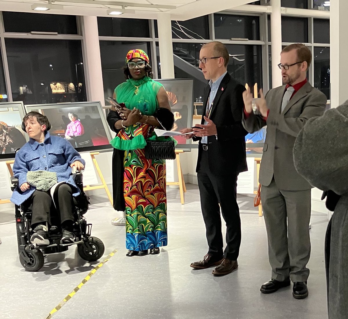 Hello My Name Is Di (@helloiamdi) on Twitter photo Spent great evening at launch of Still I Rise 2, beautiful portraits of disabled people in Salford by artist Allie Crewe <a href="/SalfordCouncil/">Salford City Council</a> <a href="/SalfordCVS/">Salford CVS</a> <a href="/tomstannard/">Tom Stannard</a> <a href="/CEOSalfordCVS/">CEO @ Salford CVS 🇺🇦🇵🇸🏳️🌈</a> <a href="/GM_ICP/">GM Integrated Care Partnership</a> Spent great evening at launch of Still I Rise 2, beautiful portraits of disabled people in Salford by artist Allie Crewe <a href="/SalfordCouncil/">Salford City Council</a> <a href="/SalfordCVS/">Salford CVS</a> <a href="/tomstannard/">Tom Stannard</a> <a href="/CEOSalfordCVS/">CEO @ Salford CVS 🇺🇦🇵🇸🏳️🌈</a> <a href="/GM_ICP/">GM Integrated Care Partnership</a>