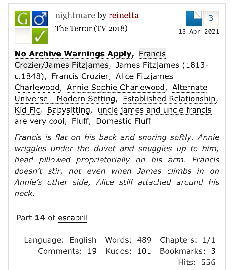 #ffrmc2024 Second submission for day 1 Comfort Read: the most adorable Fitzier fic on the internet archiveofourown.org/works/30762116