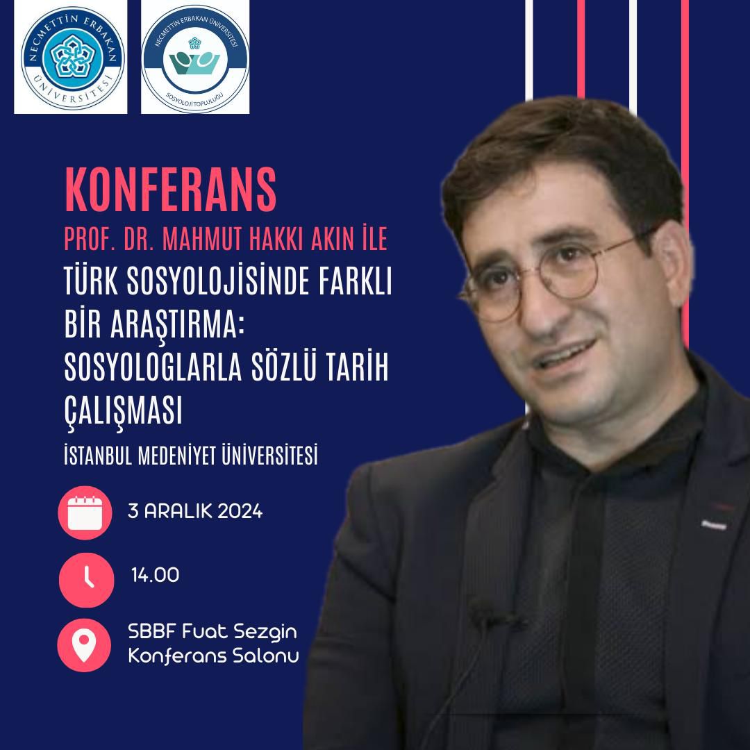 Yarın bölümümüzde Prof. Dr. Mahmut Hakkı Akın hocayı dinleyeceğiz. İlgi duyanları bekleriz .