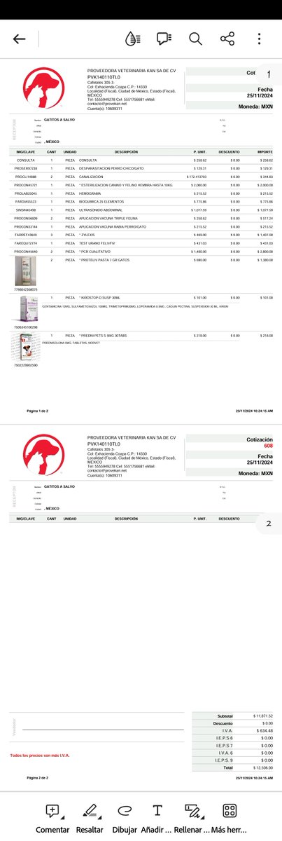 gatitosasalvo's tweet image. 🚨🚨🚨#FAMILIAFELINA, aquí van "relativamente" actualizados los gastos de #YAMIT y #MUSHKE🚨🚨🚨

 Les dejo la relación de las aportaciones y las cotizaciones que nos han hecho los vets. 

Por favor, no dejemos solos a estos pequeñitos