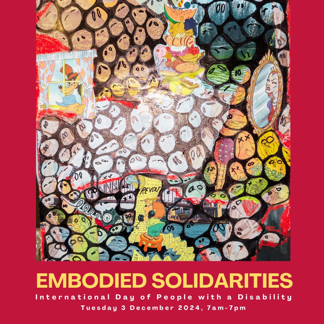 On air NOW for International Day of People with Disability ‘Embodied Solidarities’ 7am-7pm. Listen in as we reflect and explore through conversation, music, and more. Full details 3cr.org.au/disabilityday2… #IDPWD2024 #communityradio <a href="/paulinevetuna/">Pauline Vetuna 🌑🌹🌕</a>