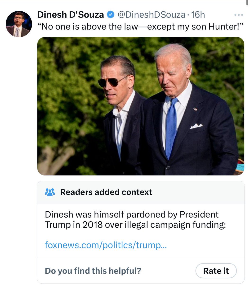 harryjsisson's tweet photo. HAHAHAHA! Community Notes just destroyed D’Souza 😂😂😂 https://t.co/56KjQEN8RV