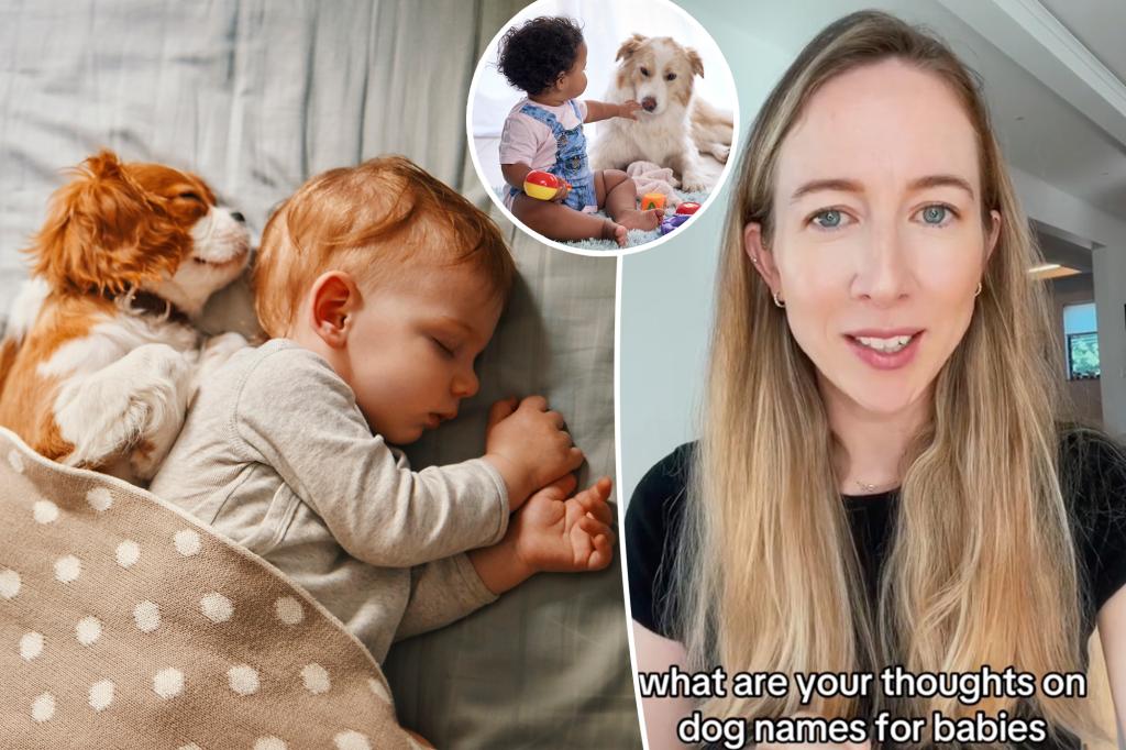 nypost's tweet photo. People are using dog names for their babies now — name consultant says it’s ‘a compliment’ https://t.co/2OTZCxe58J https://t.co/aItSTcohDo