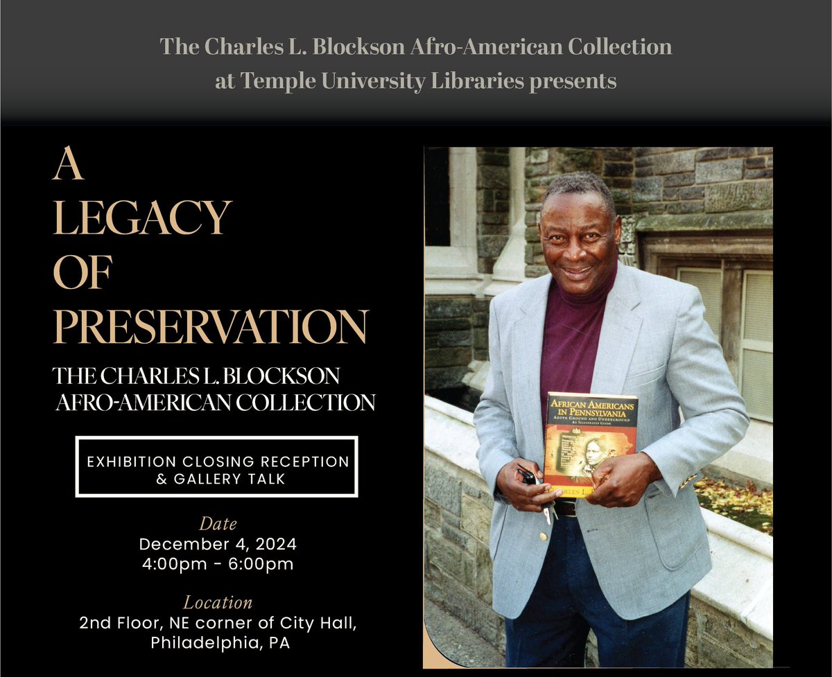 Charles L. Blockson Afro-American Collection tweet media