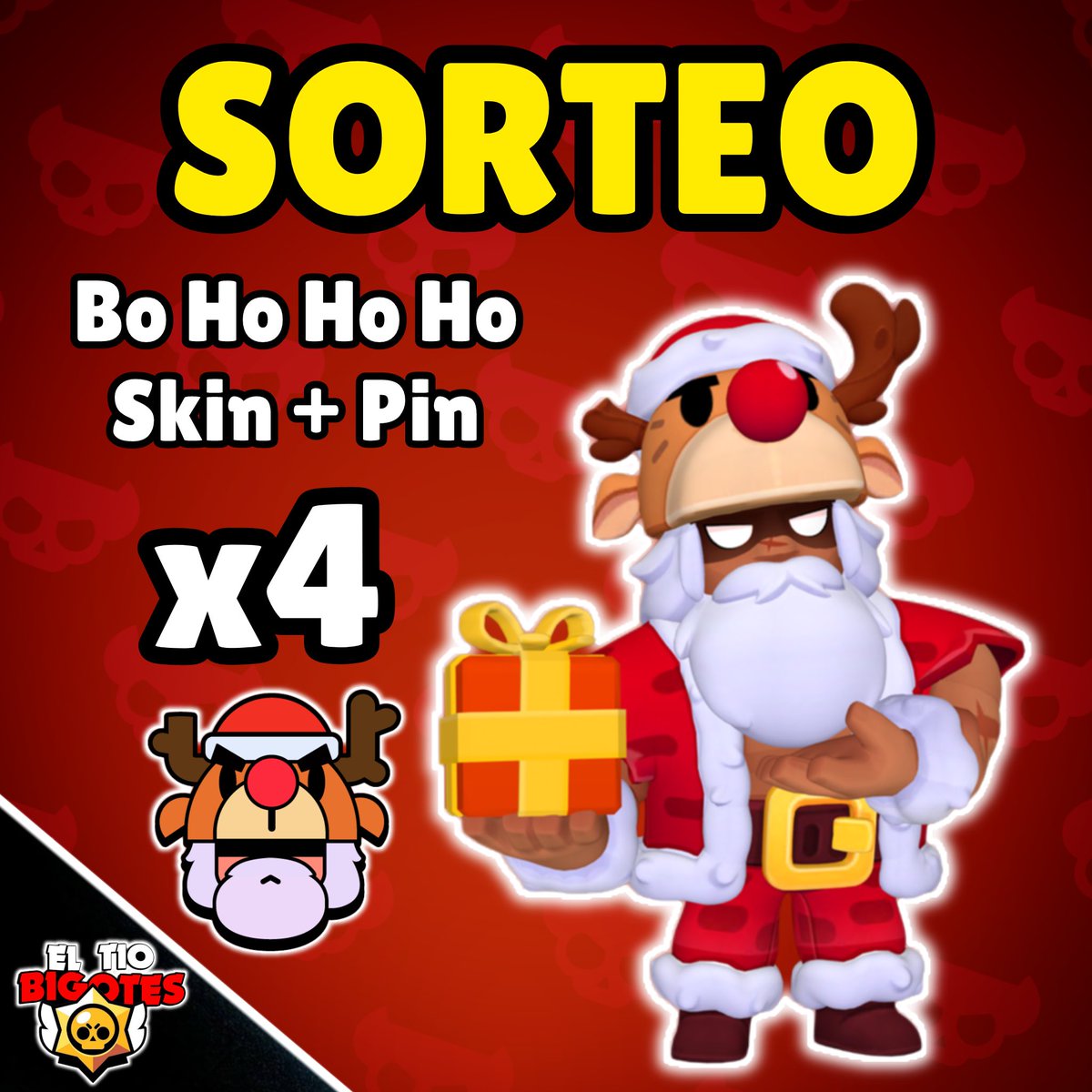 ⭐️ SORTEO / GIVEAWAY BO HO HO HO

🎁 4 GANADORES se llevarán esta bonita skin + icono navideños de Bo en Brawl Stars 🎄 

- Sígueme <a href="/TioBigotesGamng/">El Tío Bigotes Gaming</a> 
- RT ♻️ y Like ❤️ 
- Menciona a dos amigos

Termina el 9 de diciembre 🍀
#GiftedBySupercell