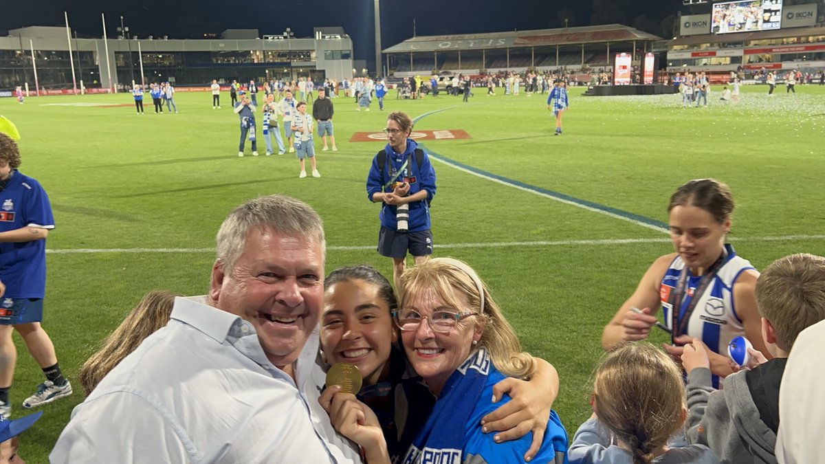 Out they come out they come out they come to play well done Tay. We are both so proud of you.#NMFC #8TaylahGatt