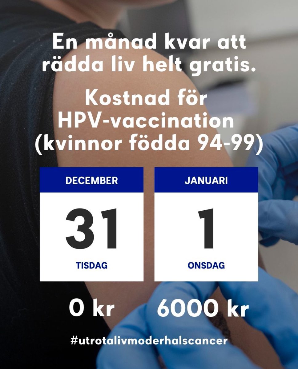 Ni som tillhör målgruppen vaccinera er.
Hoppas på liknande uppsamlingsheat för män!