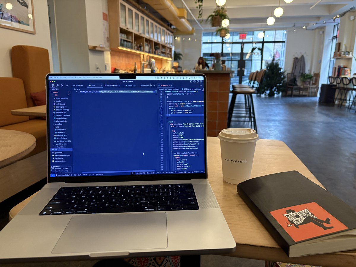 trunarla's tweet image. Coding from a cafe with chai >>>>