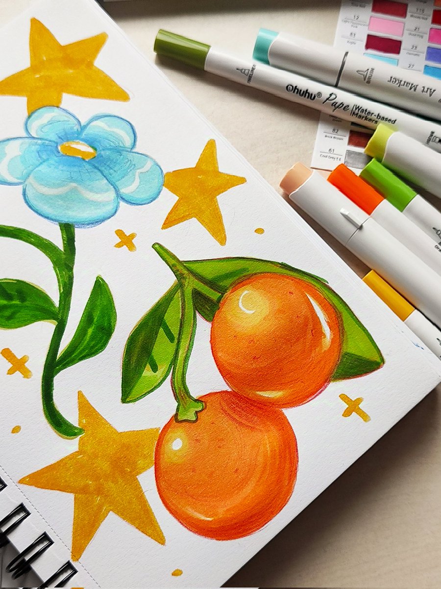 finally got some markers to sketch with🌱✨
