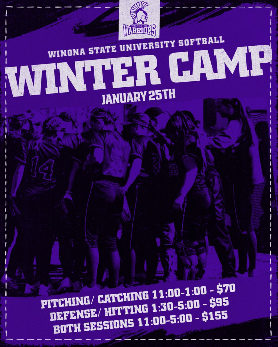 Looking forward to hosting our Annual Winter Camp! Sign up at the link below! 

wsusoftballcamps.com