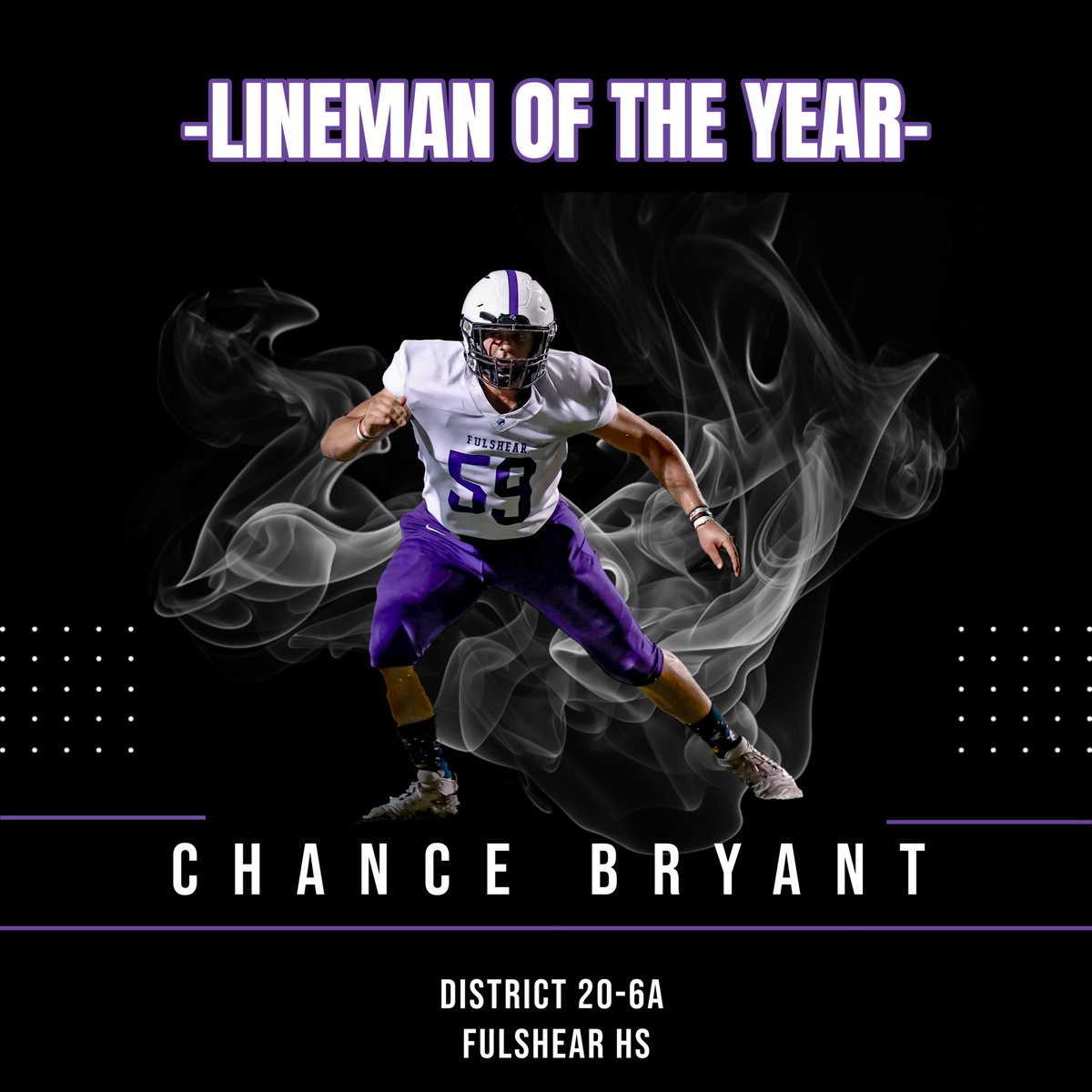 District 20-6a
Lineman of the Year
<a href="/ChanceBryant19/">Chance Bryant</a> 
#DGenerationF
