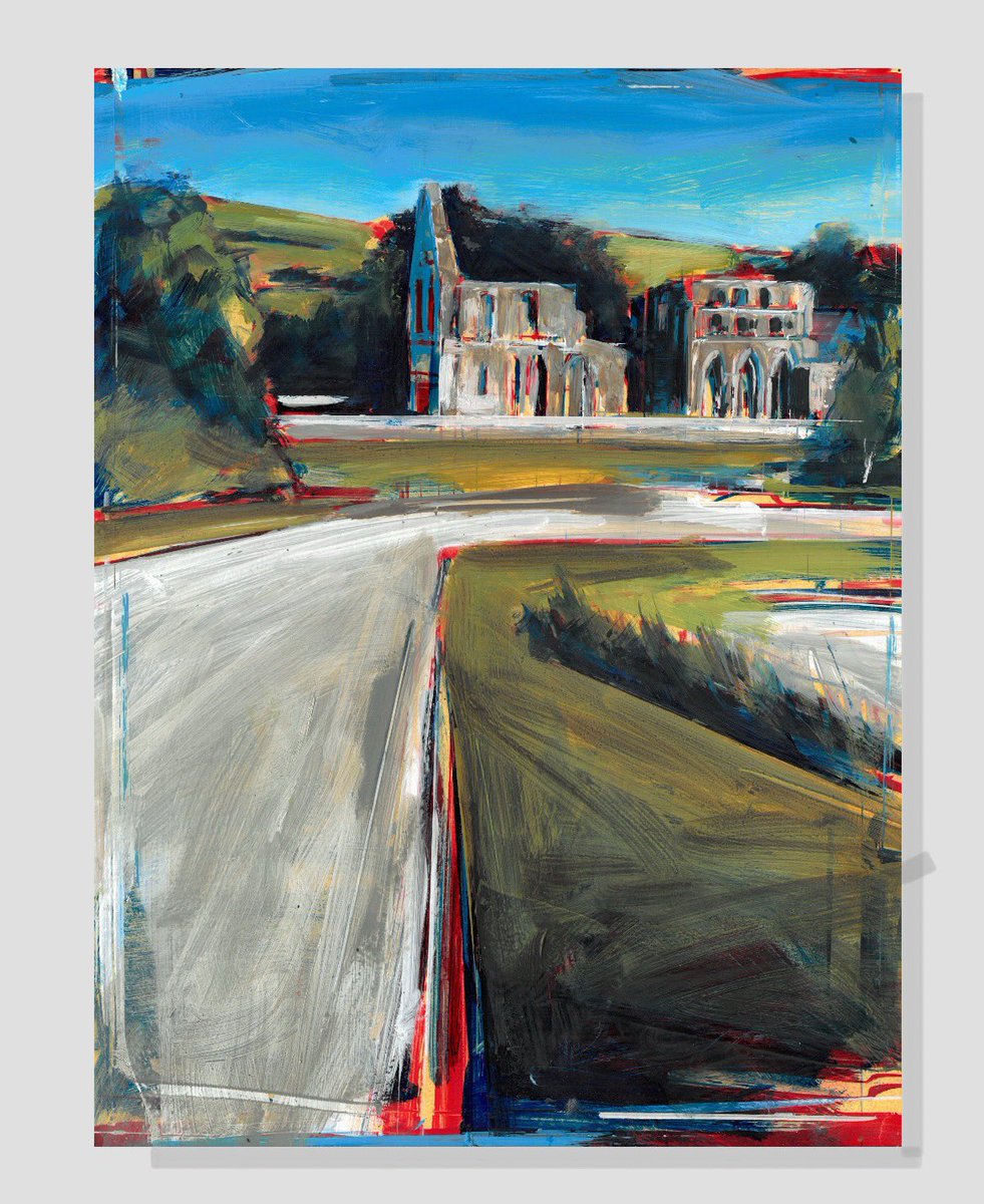 SOLD- ‘Dundrennan Abbey’ (40 x 30cm), oil on board