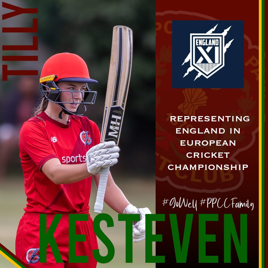 Porthill Park are delighted to announce Tilly Kesteven has been selected to represent England in the European Cricket Women’s Championship in Malaga, Spain from December 9th to 20th. 
All at Porthill will be watching closely and wish Tilly all the very best. 
#GoWell #PPCCFamily