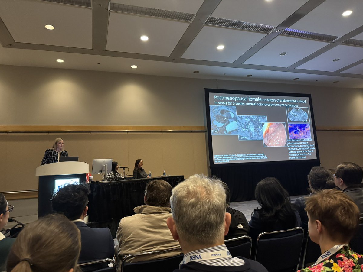 saraaahzzz's tweet image. Such an amazing session presented by @WendalineVB @PriyankaJhaMD ,and @lucianachamiec1 on the crucial concepts in endometriosis imaging. Packed with insightful knowledge and innovative techniques😍😍
#RSNA24 #endometriosis