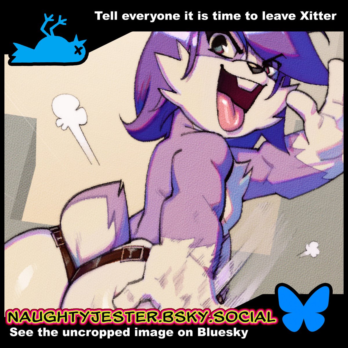 Full pic on the Butterfly site. Not here. Never here. Sign up there to see it! It's like Twitter BEFORE the moron took over!🦋