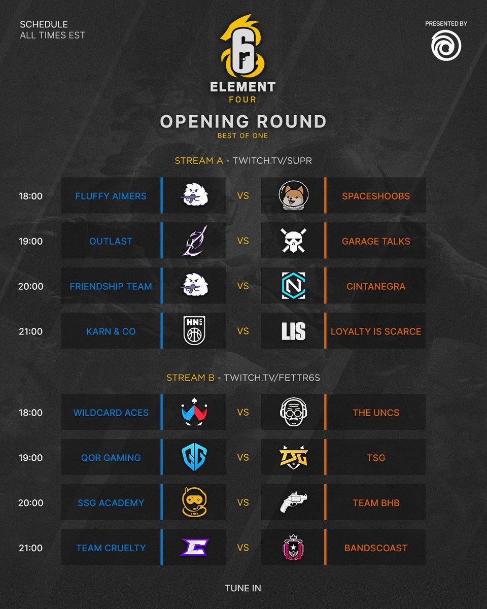 R6esportsNA's tweet photo. 🚨SCHEDULE🚨
👉PHASE 2 - DAY ONE

Watch all games live tomorrow (Dec 03) on our partner channels! https://t.co/Up1kJ37j4f