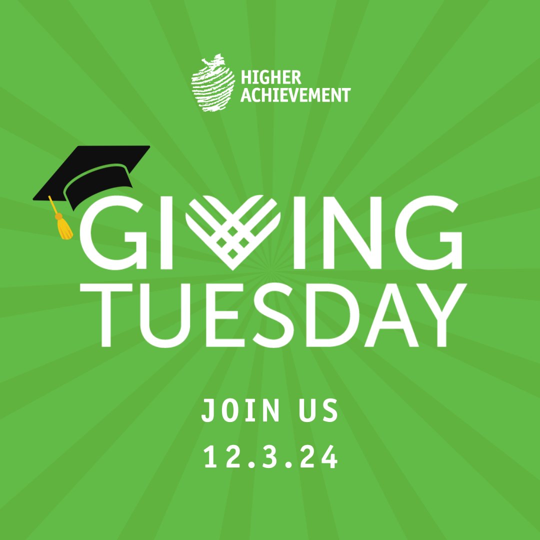 Middle school is a critical time to build skills, confidence, and dreams. Tomorrow, you can invest in this formative time of development. 

Your #GivingTuesday gift helps us create a world where opportunity is limitless—for ALL young people. 

Join us: higherachievement.org/community/