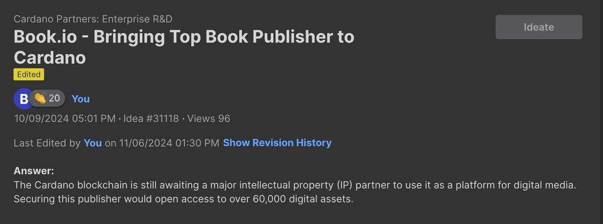 Our Catalyst Proposal focuses on bringing one of the world’s largest IP catalogs to #Cardano.

This initiative aims to make blockchain technology accessible to everyday users, creating a ripple effect that could transform other industries.

If you believe in driving mainstream