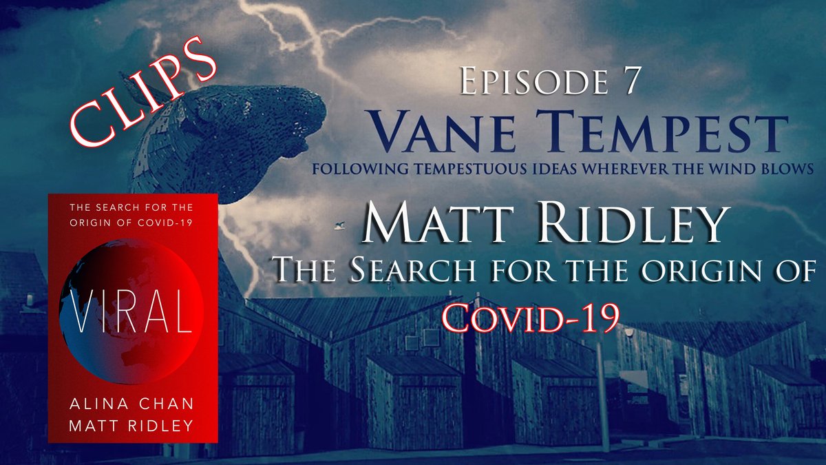PaulaWright's tweet photo. Coming soon on the #VaneTempest podcast. Viral: The Search for the Origins of Covid-19. #VTClips #C0vidI9 #LabLeak 

"If there's a ten percent chance this thing happened as an accident and escaped from a lab and killed 28 million people, the world should be all over that! It should be taken seriously and investigated properly. They won't do that. Why? We can get on to discussing that..." @mattwridley 
https://t.co/70SEnH1YDJ
