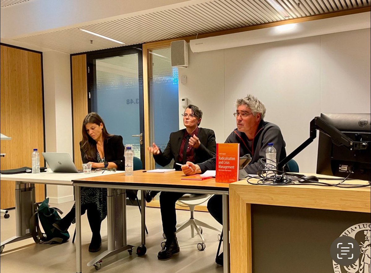 Vasiliki (Billy) Tsagkroni (@vtsagkr) on Twitter photo Privileged for having <a href="/arjenboin/">arjenboin</a> and <a href="/halikiopoulou/">Prof. Daphne Halikiopoulou</a> in my book launch discussing interconnections of #radicalright and #crisismanagement at <a href="/PolSciLeiden/">Political Science Leiden</a> ! And thank everyone showing up and joining and engaging with the discussion! I am humble to have you all there! Privileged for having <a href="/arjenboin/">arjenboin</a> and <a href="/halikiopoulou/">Prof. Daphne Halikiopoulou</a> in my book launch discussing interconnections of #radicalright and #crisismanagement at <a href="/PolSciLeiden/">Political Science Leiden</a> ! And thank everyone showing up and joining and engaging with the discussion! I am humble to have you all there!