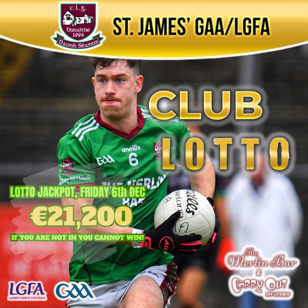 Lotto Numbers from draw held last Friday, 29th November 2024 ⬇️

No's 2 - 27 - 29 - 32 ✅

No Winner 🤷‍♂️

Lucky Dips👇 

1. Mary Kelly  💶

2. Luke McCardle 💶

3. Miley Carr 💶

4. Siobhan Hogan 💶 

Seller's Prize: K O'Grady 💰 

play.clubforce.com/play_newa.asp?…