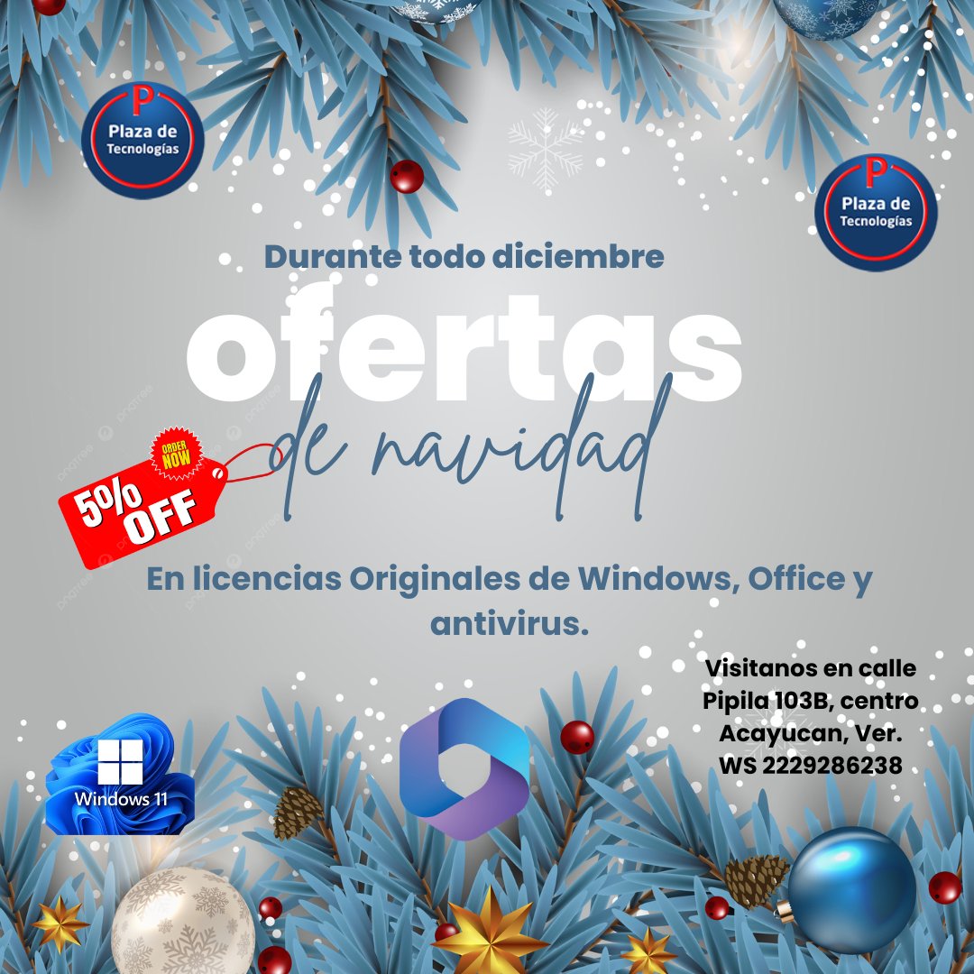 pcworkjr's tweet photo. Necesitas una licencia de Windows, Office para Mac, Android o antivirus, ¡Que esperas! aprovecha la promoción que tenemos todo el mes de diciembre con descuentos del 50% en licencias originales.

visita nuestra página de venta en línea:
https://t.co/lR412JWz0n https://t.co/T4XUtGeGkk