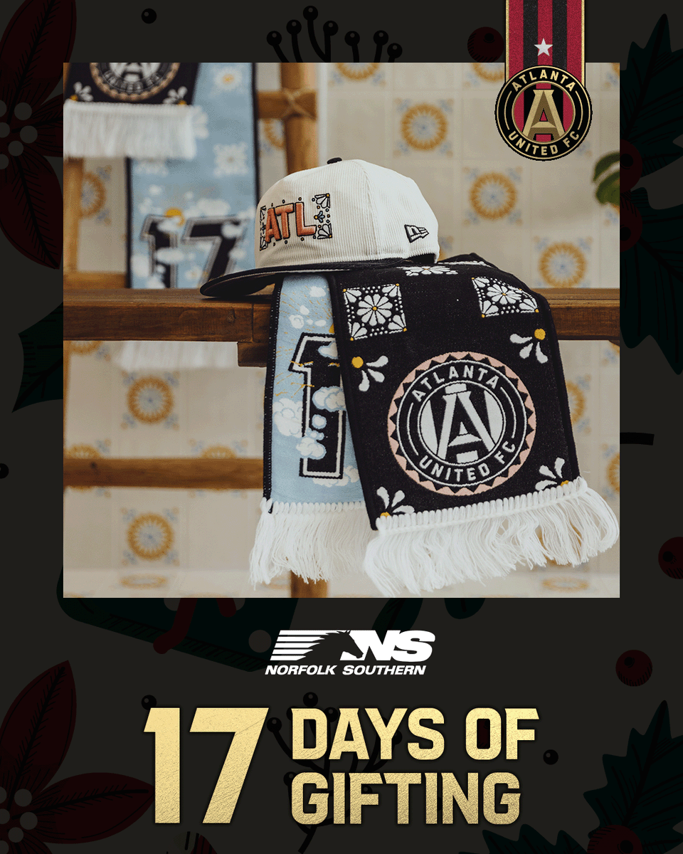 ATLUTD's tweet photo. It’s 𝐃𝐚𝐲 𝟐 of #ATLUTD’s 17 Days of Gifting! 👏

Like, RT, and drop a 🧣✨ for your shot at winning a Somos Atlanta Scarf! https://t.co/eb5VMn88CO