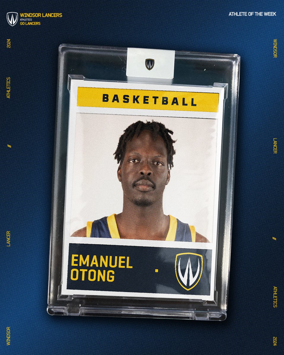 Congratulations to our Lancer athletes of the week! 

🌟Emanuel Otong - Men's Basketball
🌟Rebecca Noble - Women's Hockey

Amazing job, Lancers!

#AOTW #LancerFamily @WindsorWHKY