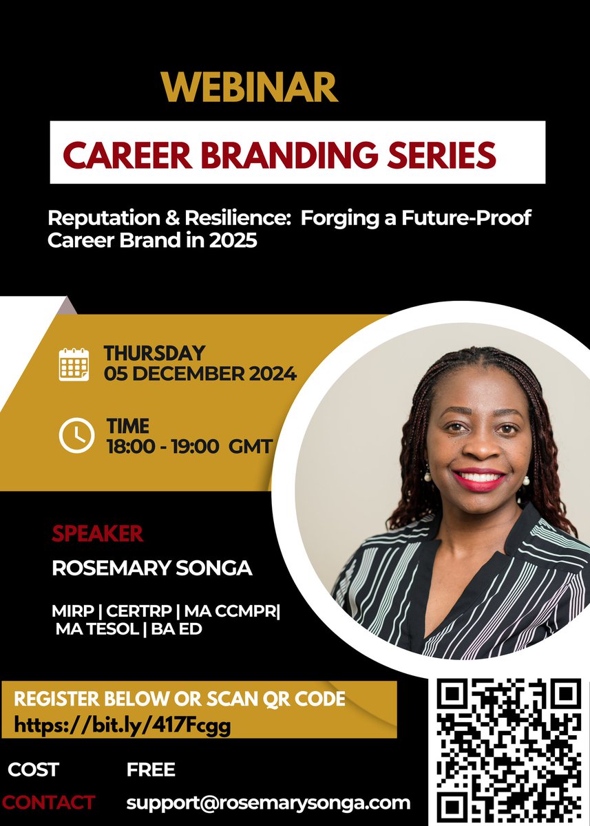 songacommspr's tweet photo. Book you spot👇🏽

https://t.co/hlGpiISux8

#Freewebinar #Careers #CareerSuccess #careerstrategist 
#Careerbranding  #2025success https://t.co/uZ61EkCoHR