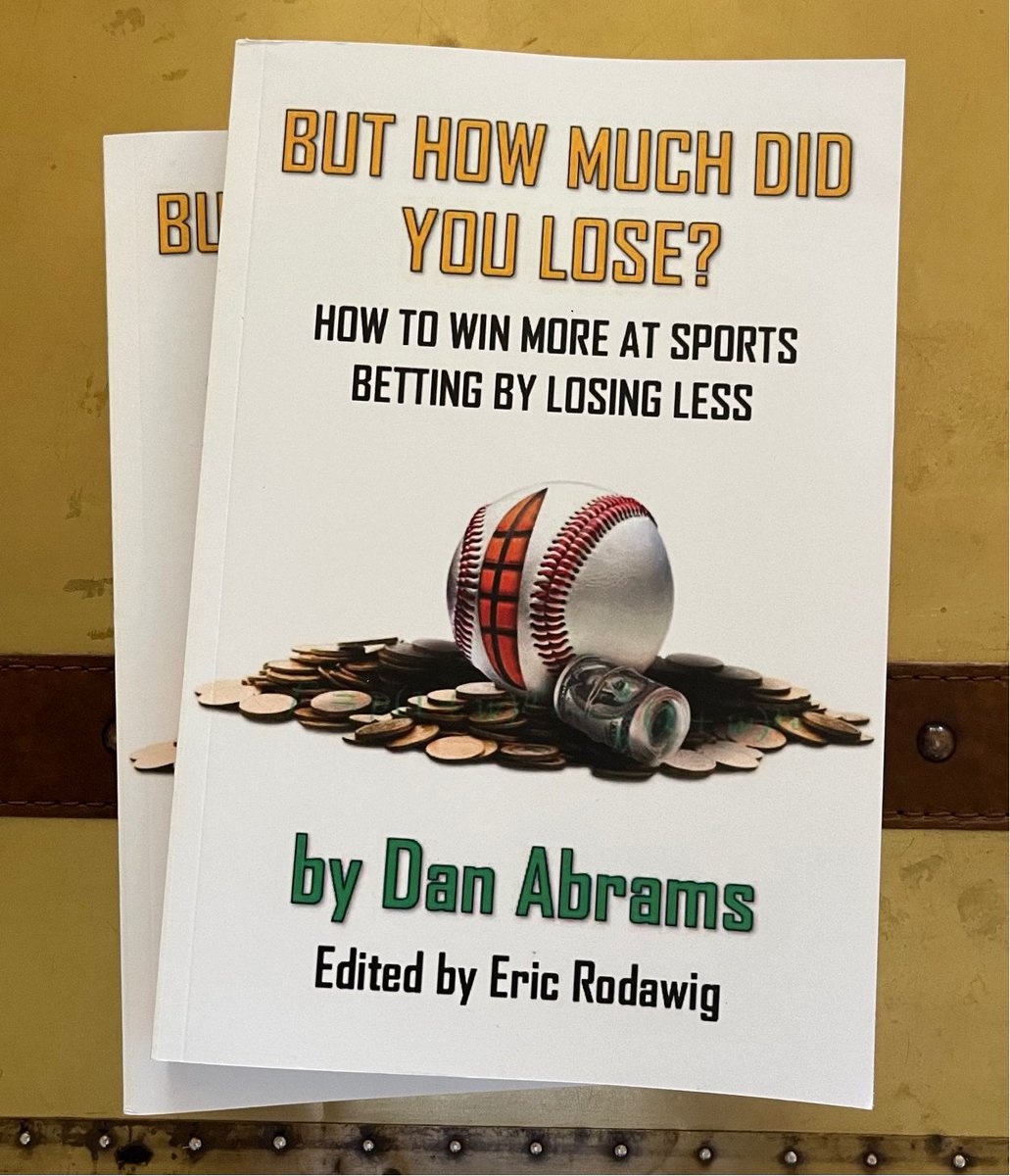 Important Book Review: Dan Abrams' (<a href="/DoctorRazzWSOP/">Dan Abrams</a>) But How Much Did You Lose?

First of all, I think this book &amp; Abrams will become famous one day, in the way Wong Teasers and Kelly Criterion (and their namesakes) are terms known to all sports gamblers.

"Losing hurts your