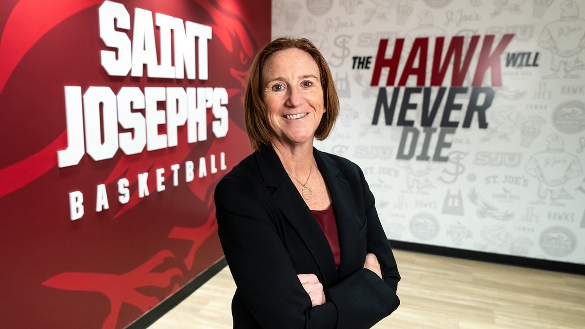saintjosephs's tweet photo. From Hawk Hill to Capitol Hill, Jill Bodensteiner, JD, MBA, is leading the pack in college sports! Bodensteiner was named the 2023-24 Nike Division I Executive of the Year by Women Leaders in Sports (Women Leaders). #THWND https://t.co/EGMOq31SXm https://t.co/UituTFAjMA