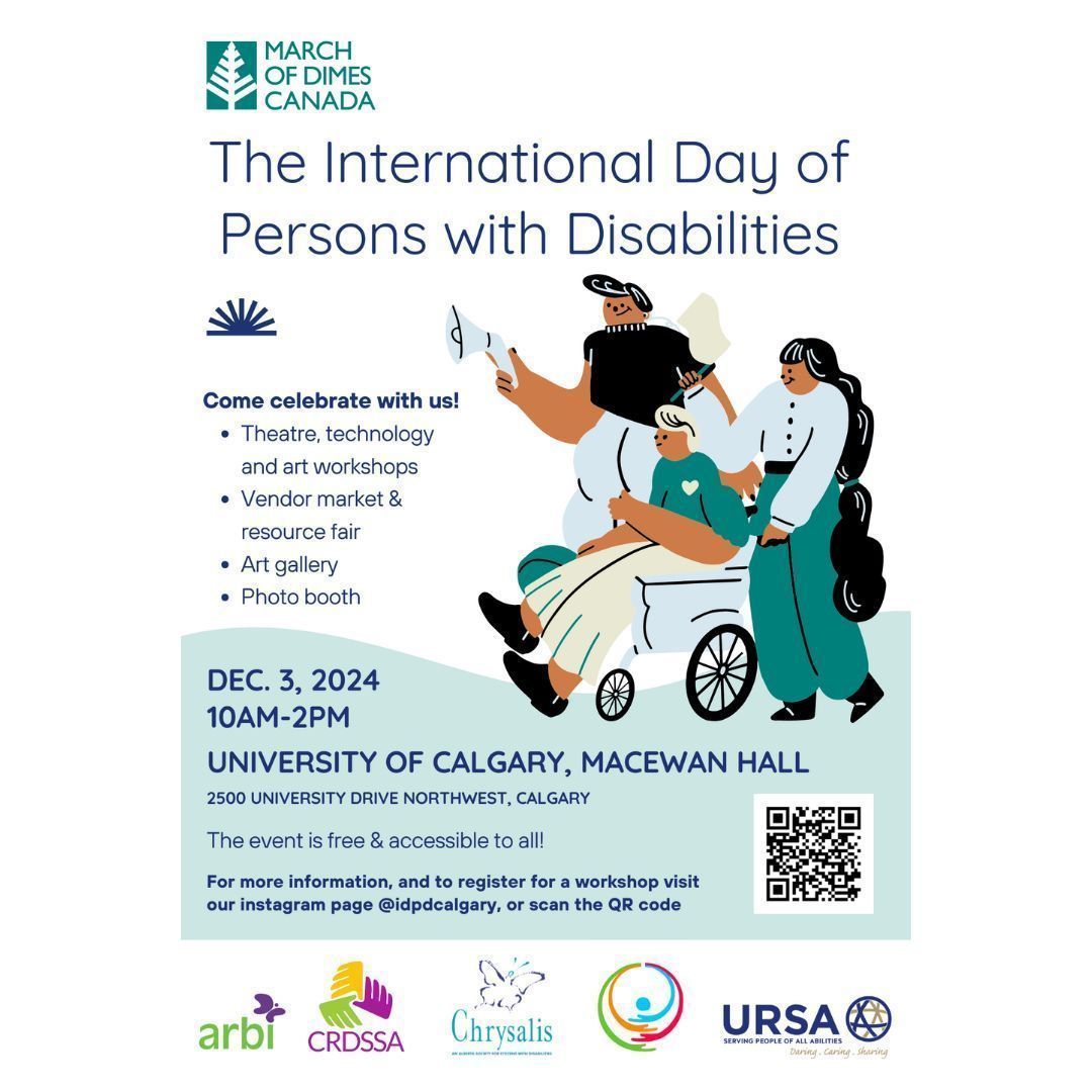 Dementia Network YYC (@dementiacalgary) on Twitter photo Join <a href="/alzcalgary/">Alzheimer Calgary</a> tomorrow on the International Day of Persons with Disabilities at the University of Calgary’s MacEwan Hall! Did you know individuals with intellectual disabilities face a higher risk of dementia? Visit our booth and learn more
#DementiaAwareness #IDPD Join <a href="/alzcalgary/">Alzheimer Calgary</a> tomorrow on the International Day of Persons with Disabilities at the University of Calgary’s MacEwan Hall! Did you know individuals with intellectual disabilities face a higher risk of dementia? Visit our booth and learn more
#DementiaAwareness #IDPD