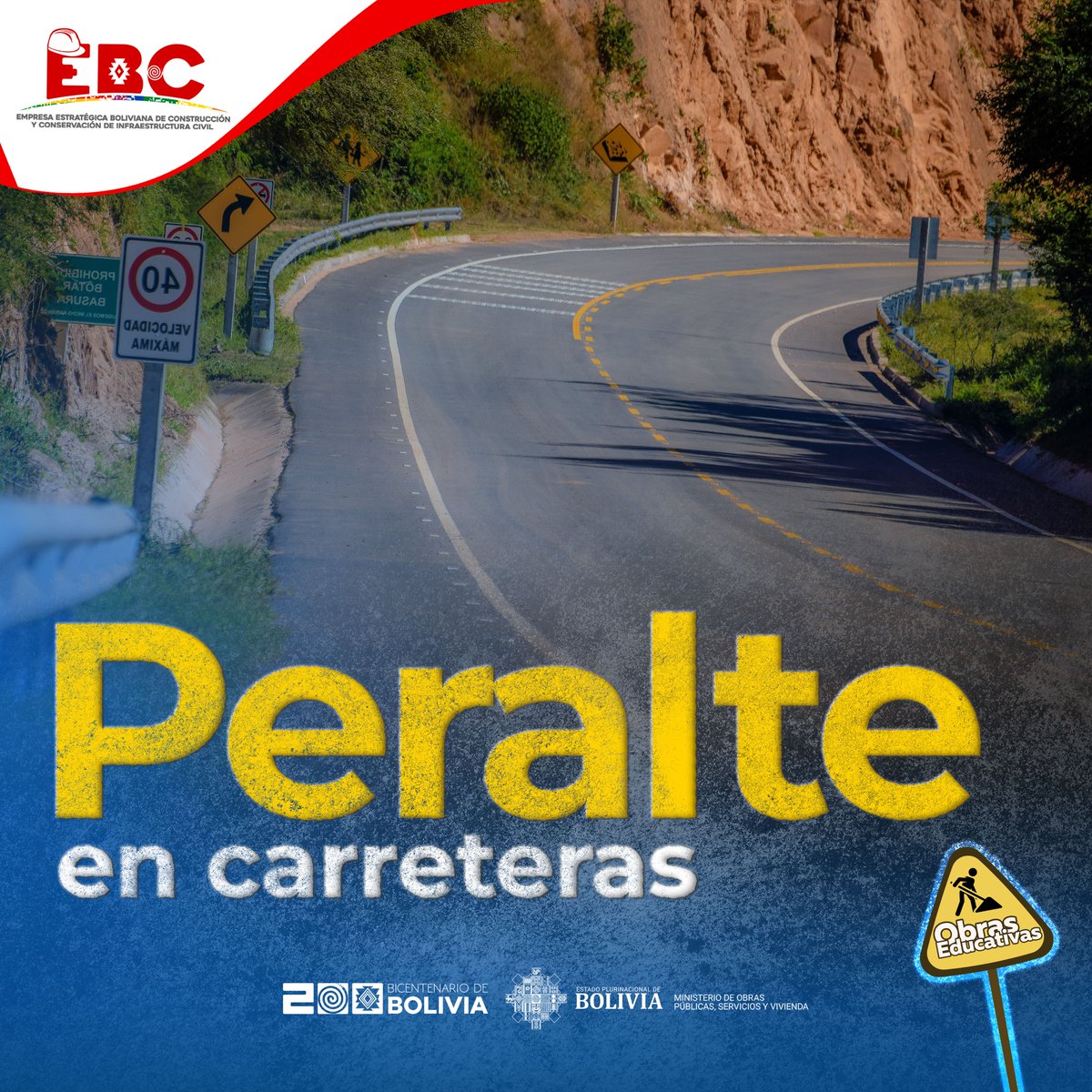 bolivia_ebc's tweet image. #EbcBolivia #ObrasEducativas | El #Peralte es la inclinación transversal de una carretera en curvas, diseñada para equilibrar la fuerza centrífuga y garantizar seguridad además de la estabilidad en el tránsito vehicular.
#EBC #construcciones #carreteras #Bolivia  #LuchoArce