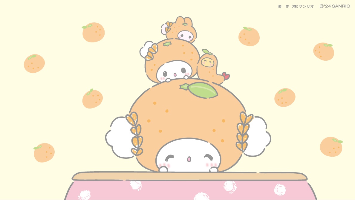 こたつでみかんはいかがみゅん・・？♪ #こぎみゅん #みかんの日