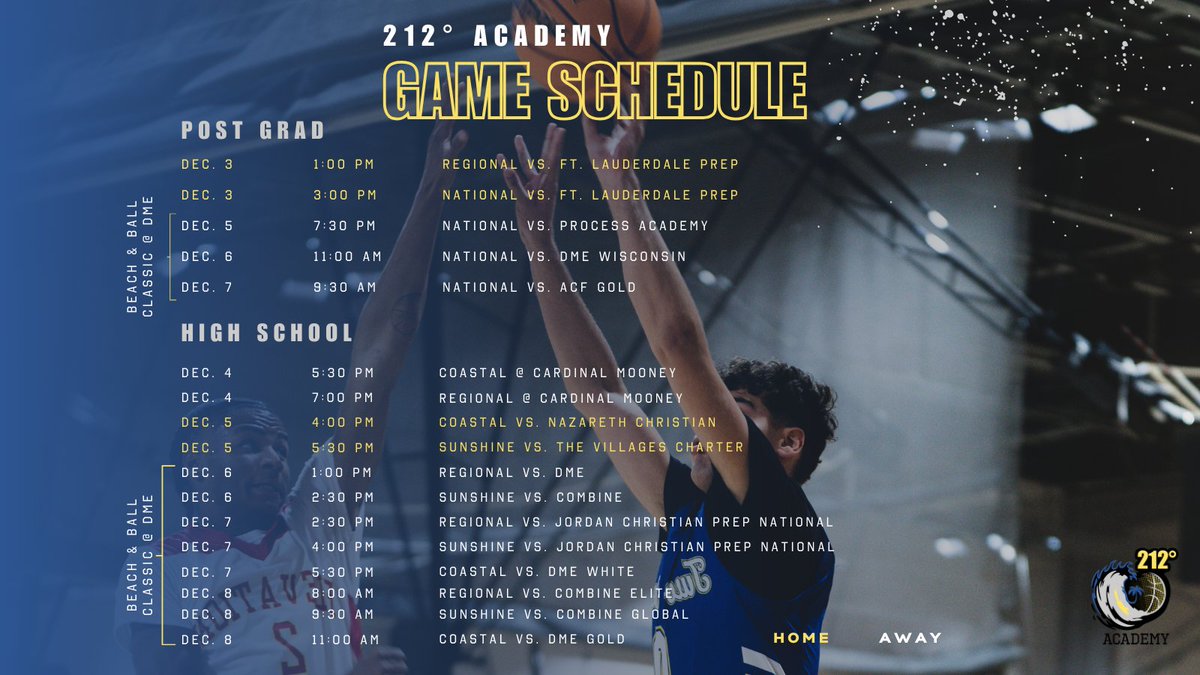 Weekly Game Lineup!