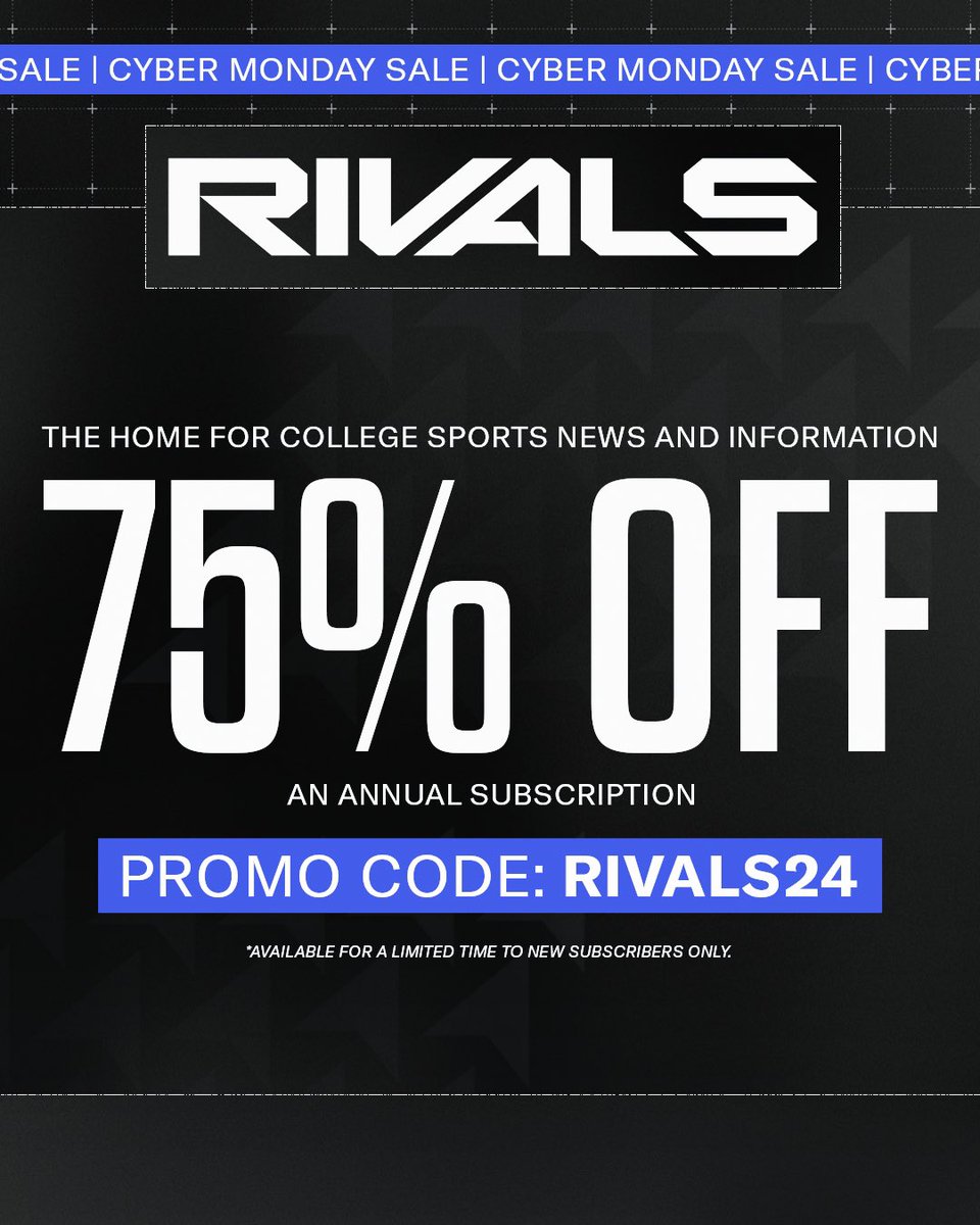 🚨 OUR CYBER MONDAY SALE IS ALMOST OVER 🚨

DO NOT MISS OUT: bit.ly/4id8IqT

PROMO CODE: RIVALS24